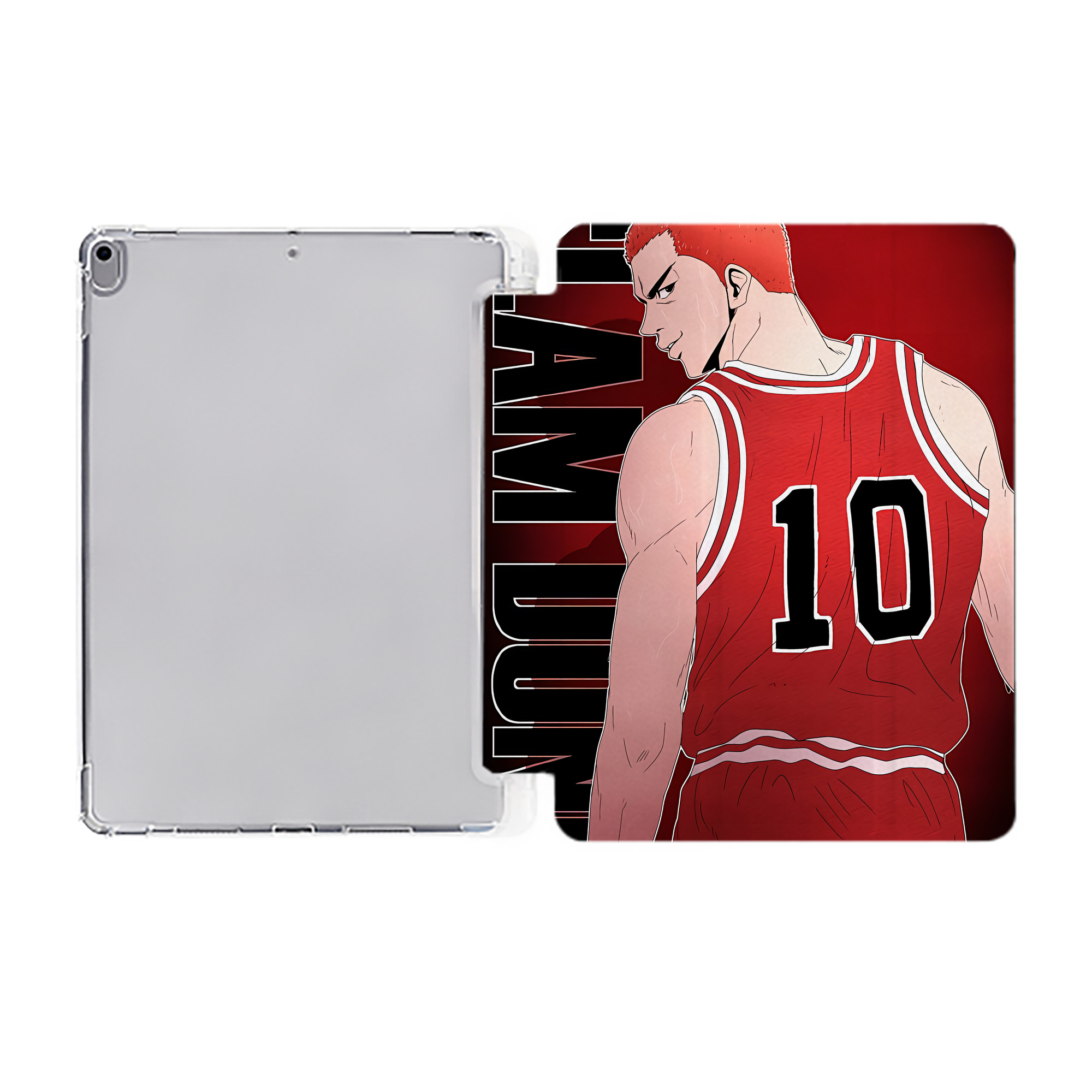（画像用） SLAM DUNK／スラムダンク IPad ケース ペン収納付き 三つ折りスタンド PUレザー×シリコン 対応機種9.5/10.5/10.9インチ